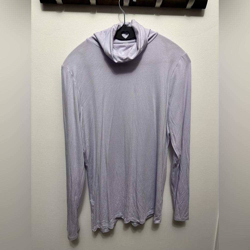 Kettlewell Silky Roll Neck in Iced Lavender size Large
